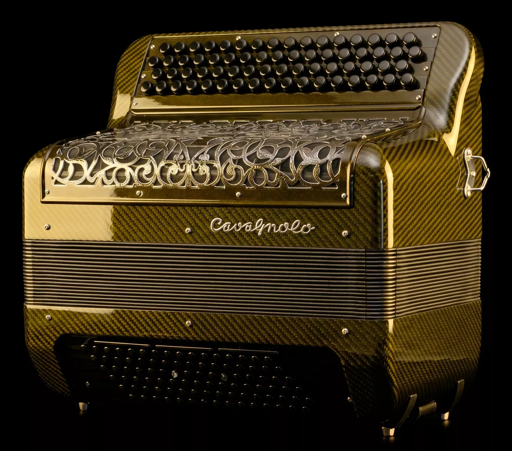 Accordion Cavagnolo carbon body yellow